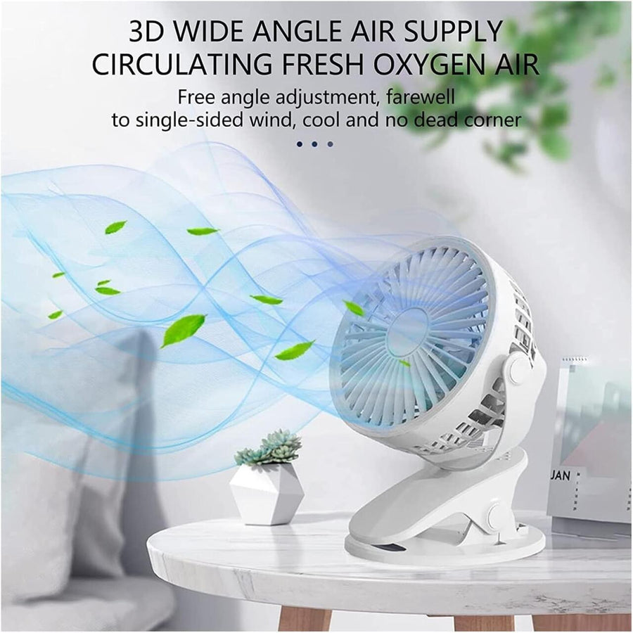 Mini ventilador de clip silencioso | ViamoMas