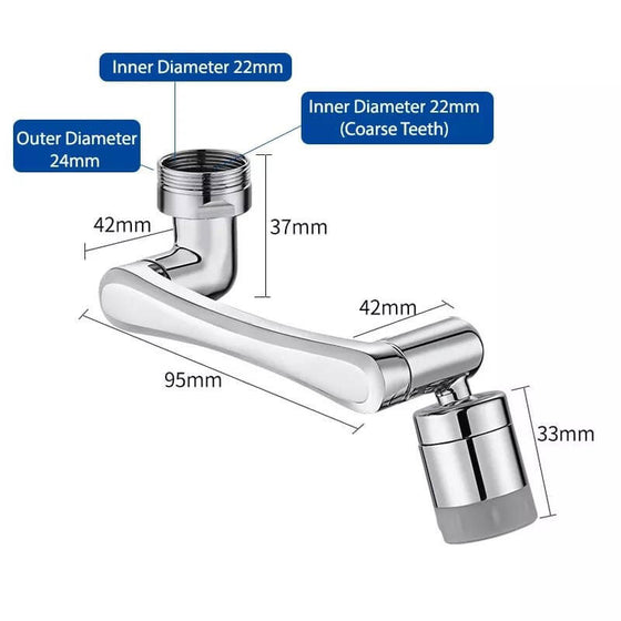 Extensor de grifo flexible para cocina