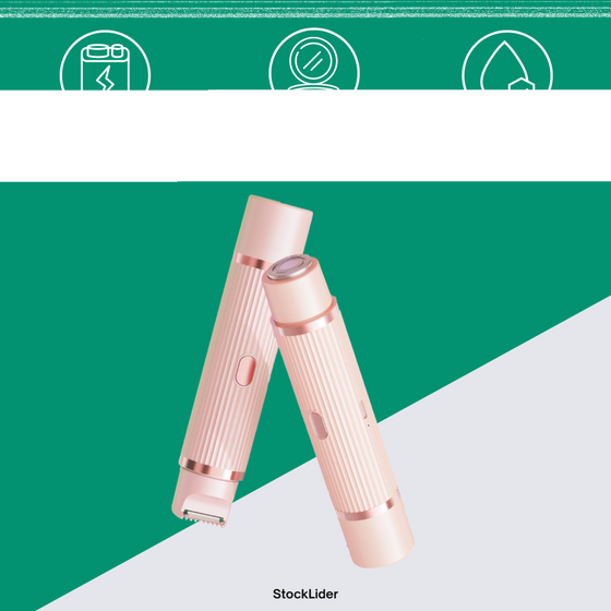 Depiladora doble cabezal USB recargable