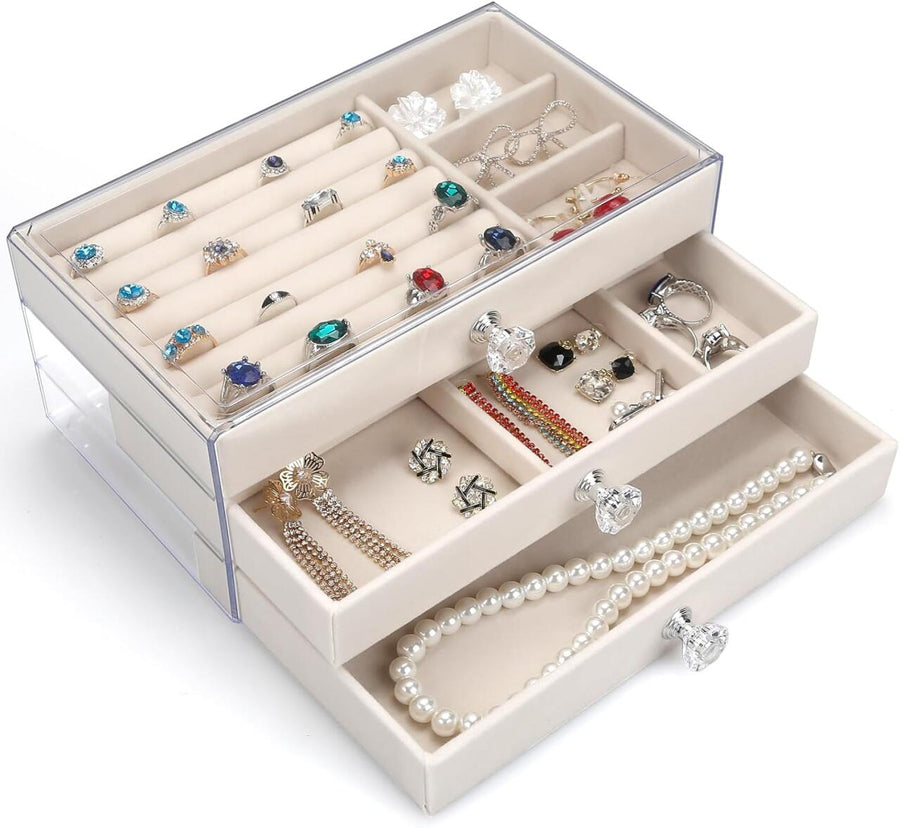 Joyero de 3 niveles para ordenar tus joyas