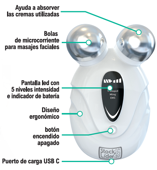 Dispositivo de belleza facial V facial