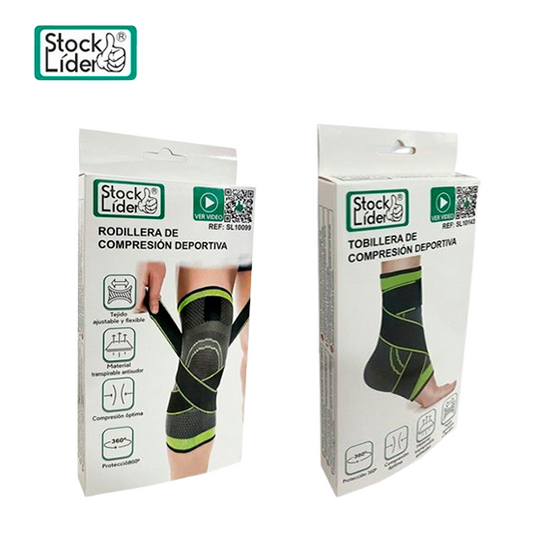 Pack tobillera y rodillera deportiva