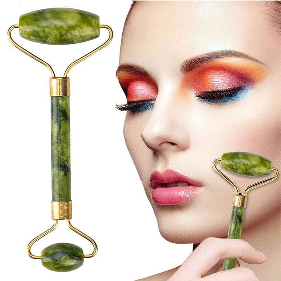 Masajeador facial jade y gua sha