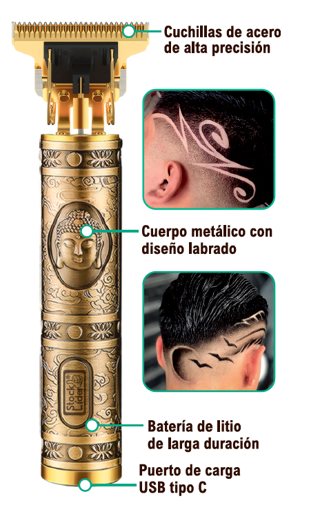 Maquinilla cortapelo USB-C precisa