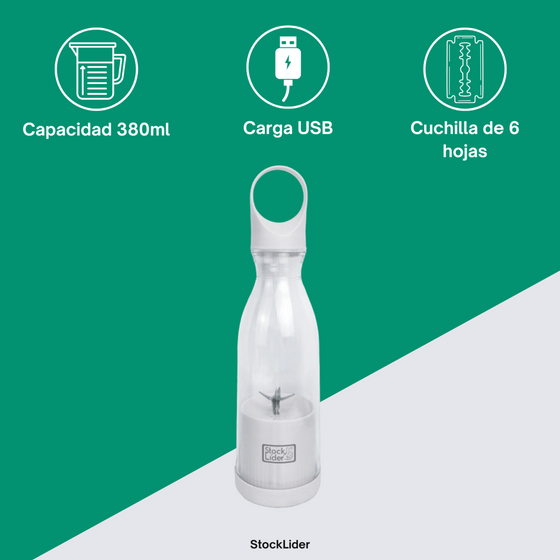 Batidora portátil recargable para smoothies