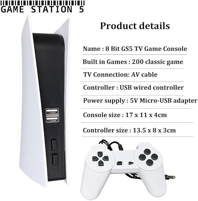 Consola GS5 Retro TV 2 Jugadores