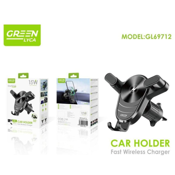 Soporte móvil coche carga NFC 360°