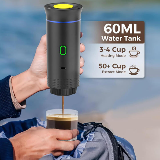 Cafetera portátil 3 en 1 recargable