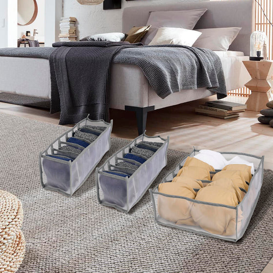 Organizadores ropa interior cajón 6 uds