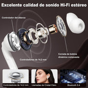 Auriculares Bluetooth 5.4 ANC táctiles
