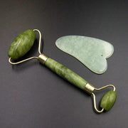 Masajeador facial jade y gua sha