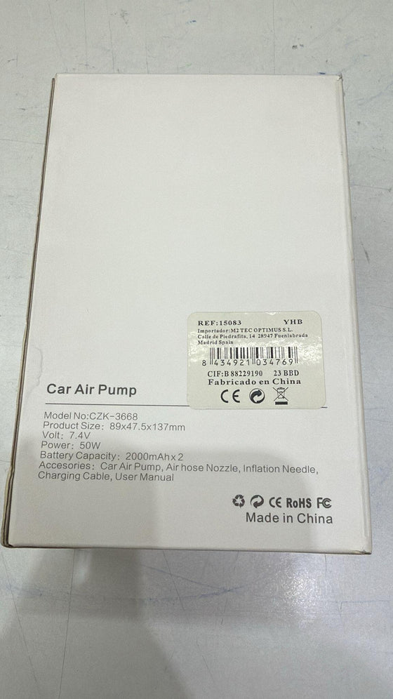 Bomba de Aire para Coche CZK-3668