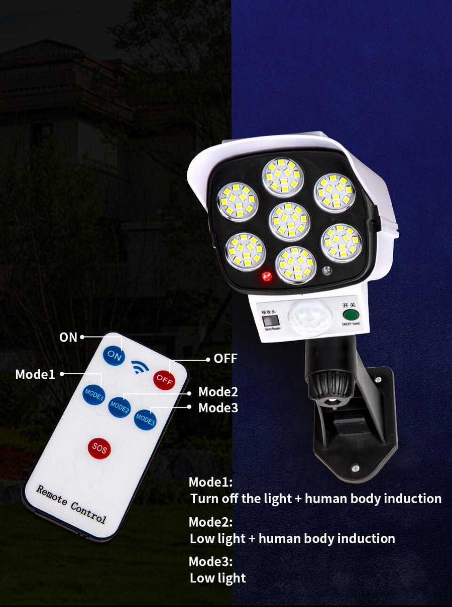Foco LED simulador de cámara con mando