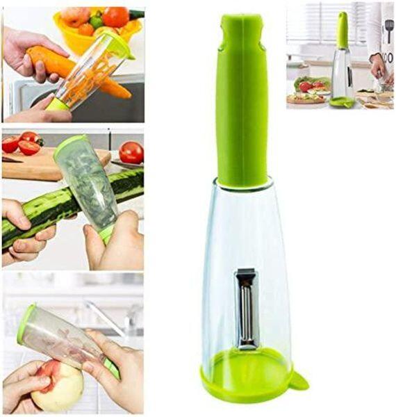 Pelador con contenedor para cocina