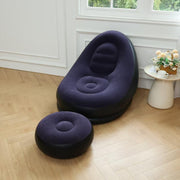 Sillón hinchable con reposapiés cómodo