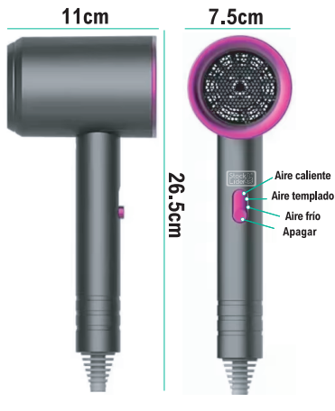 Secado rápido. Menos frizz.