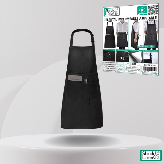 Delantal impermeable ajustable pack 6