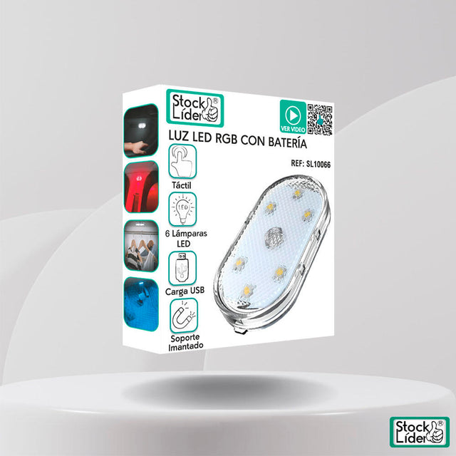 Luz LED para coche interior USB