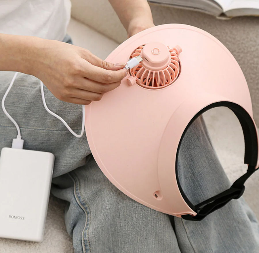 Gorra ventilador recargable 360° | ViamoMas