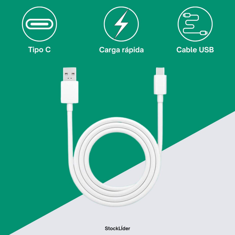 Cable tipo C 3m | Carga cómoda y rápida
