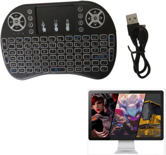 Teclado inalámbrico con panel táctil TV PC
