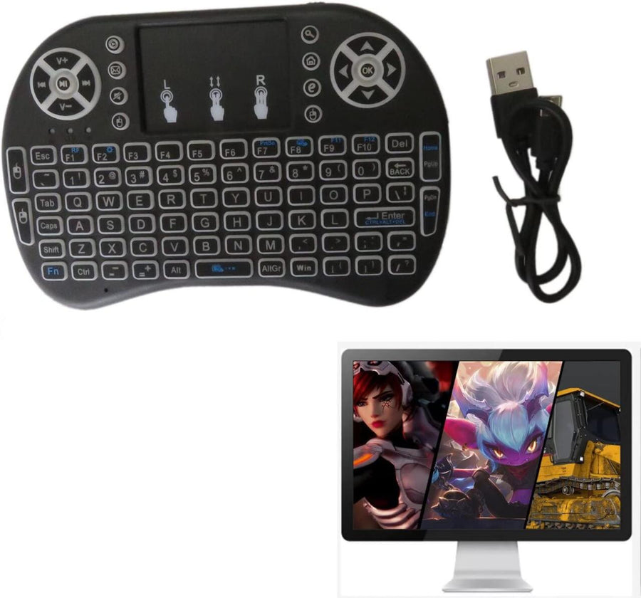 Teclado inalámbrico con panel táctil TV PC