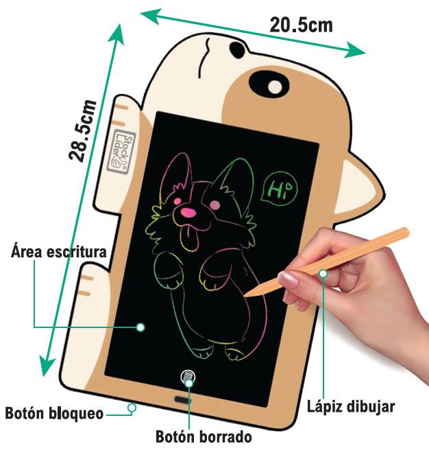 Pizarra mágica LCD 9 pulgadas | ViamoMas