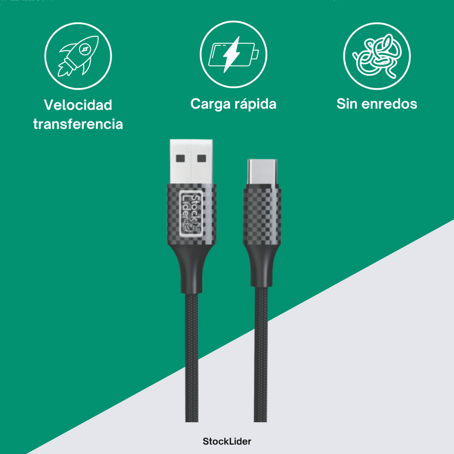 Cable USB Tipo C 1,5m 2.4A | ViamoMas