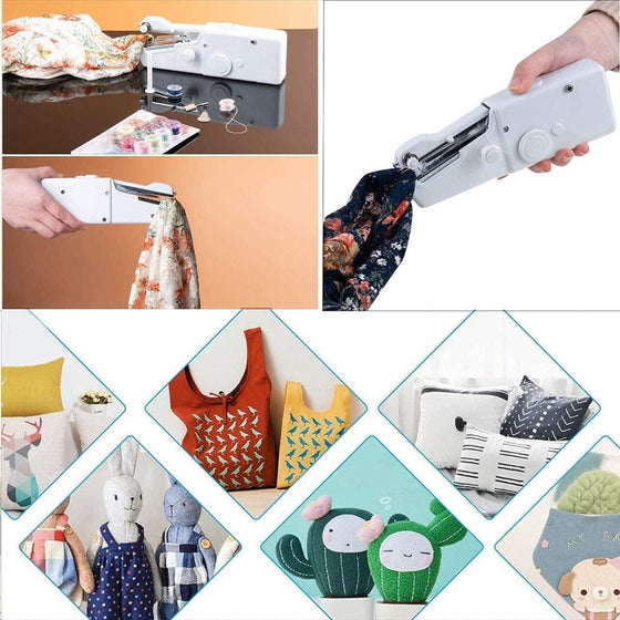 Máquina de coser portátil compacta