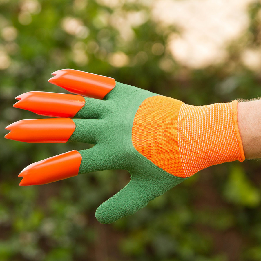 Guantes jardinería con garras impermeables