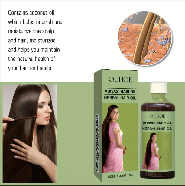 Aceite Adivasi para Cabello 100 ml OUHOE