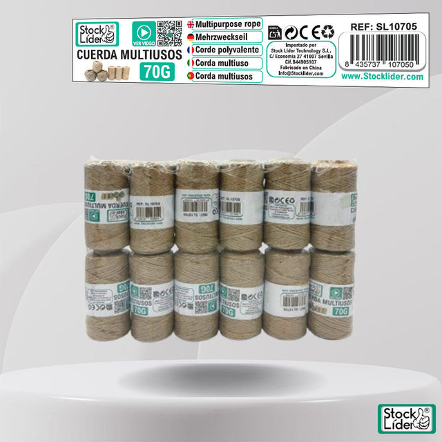 Cuerda multiusos 70g compacta y resistente