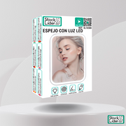 Espejo con luz LED para maquillaje