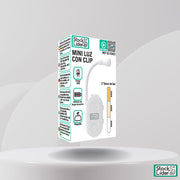 Mini luz con clip LED recargable