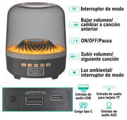 Altavoz RGB Bluetooth 5.4 con luces LED