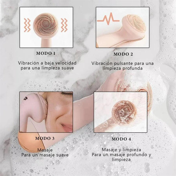 Limpieza y masaje facial recargable