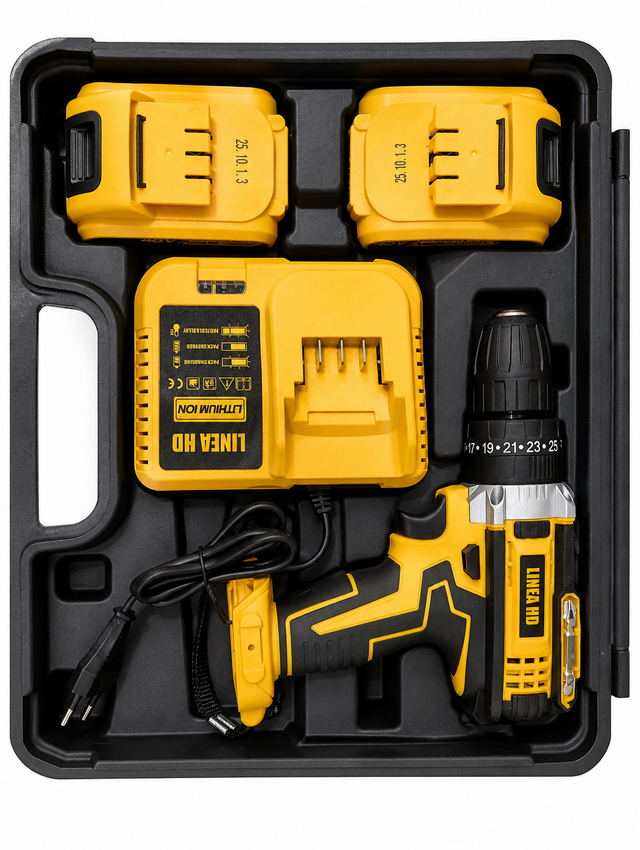 Kit herramientas con taladro inalámbrico