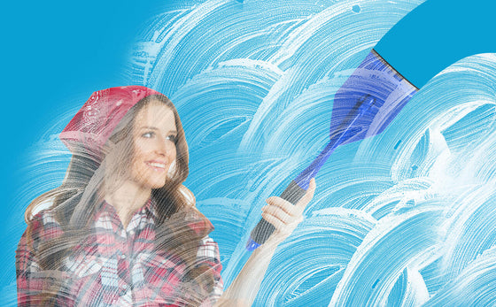 Set para limpieza de vidrios 2 en 1