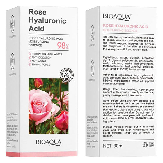 Esencia de Rosa con Ácido Hialurónico 30 ml