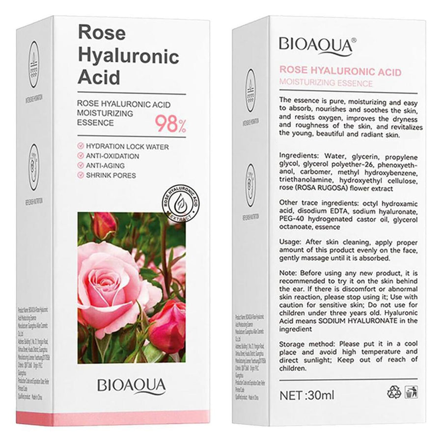 Esencia de Rosa con Ácido Hialurónico 30 ml