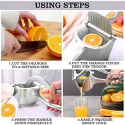 Exprimidor manual limones acero inoxidable