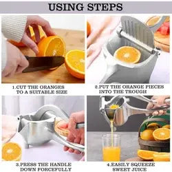Exprimidor manual limones acero inoxidable