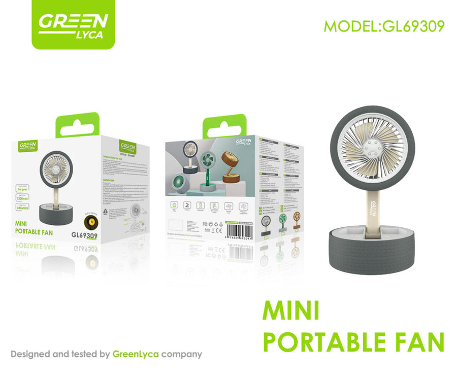 Ventilador plegable de escritorio compacto