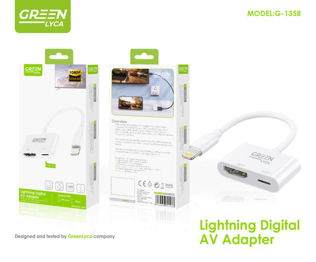 Adaptador Lightning a HDMI con carga