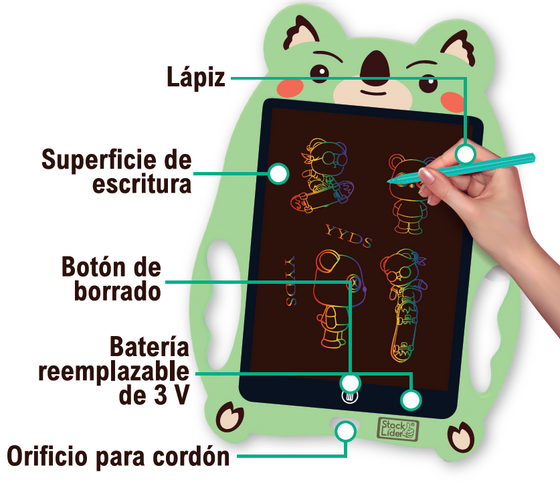 Pizarra mágica LCD 9 pulgadas infantil