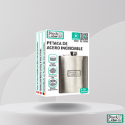 Petaca de acero inoxidable compacta