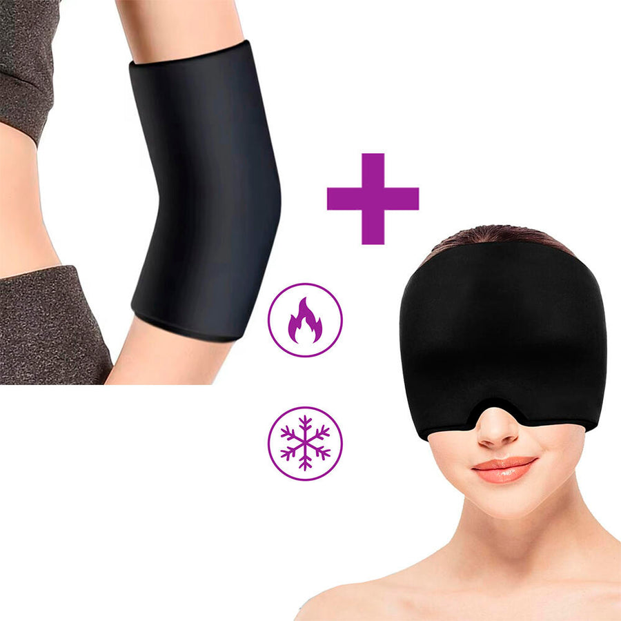 Almohadilla Gel Rodilla Codo y Gorro Gel