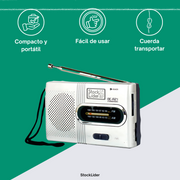 Radio AM FM portátil compacta | ViamoMas