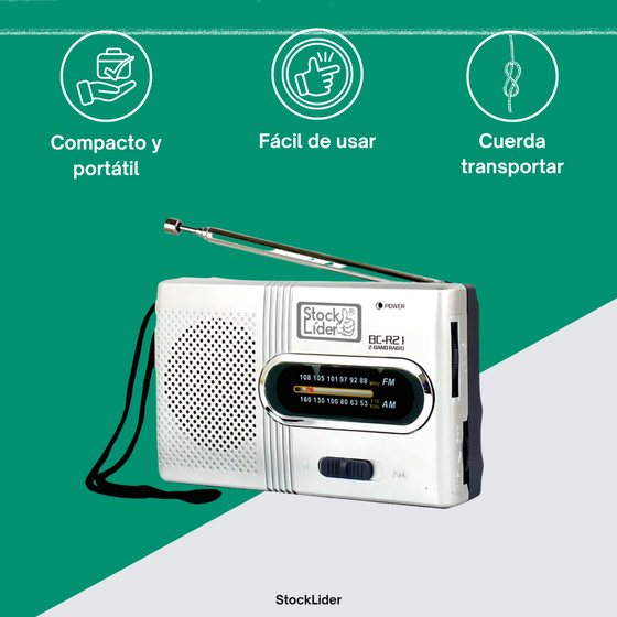 Radio AM FM portátil compacta | ViamoMas