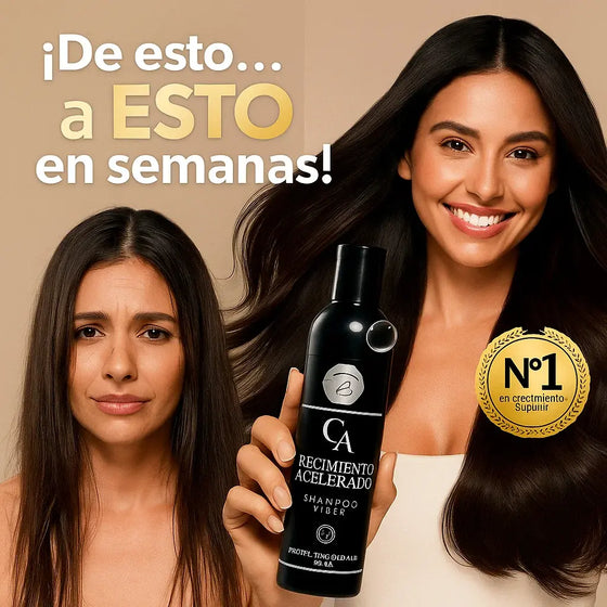 Champú crecimiento cabello con volumen